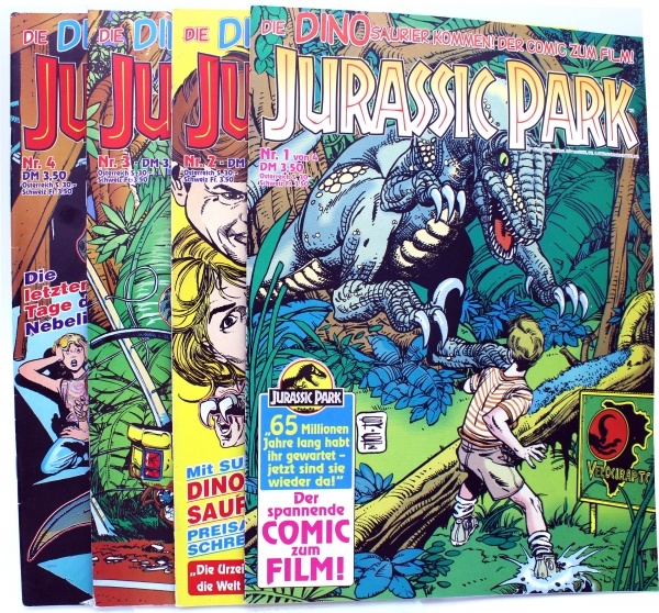 Jurassic Park Vintage Comic Komplettset